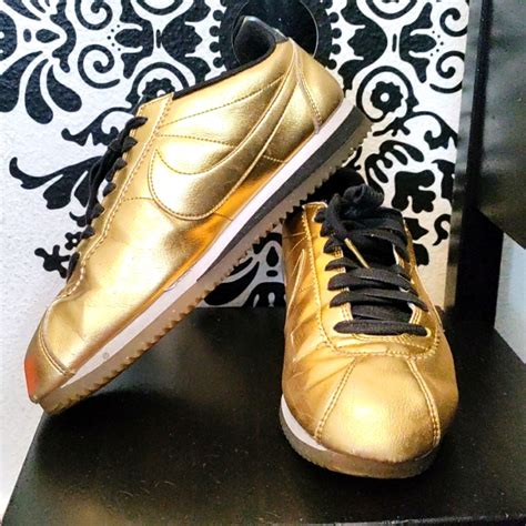 nike classic cortez zwart goud|Nike Classic Cortez Metallic Gold (Women's) .